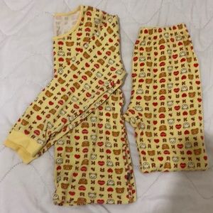 Rilakkuma teddy bear pajama top pj bottom set